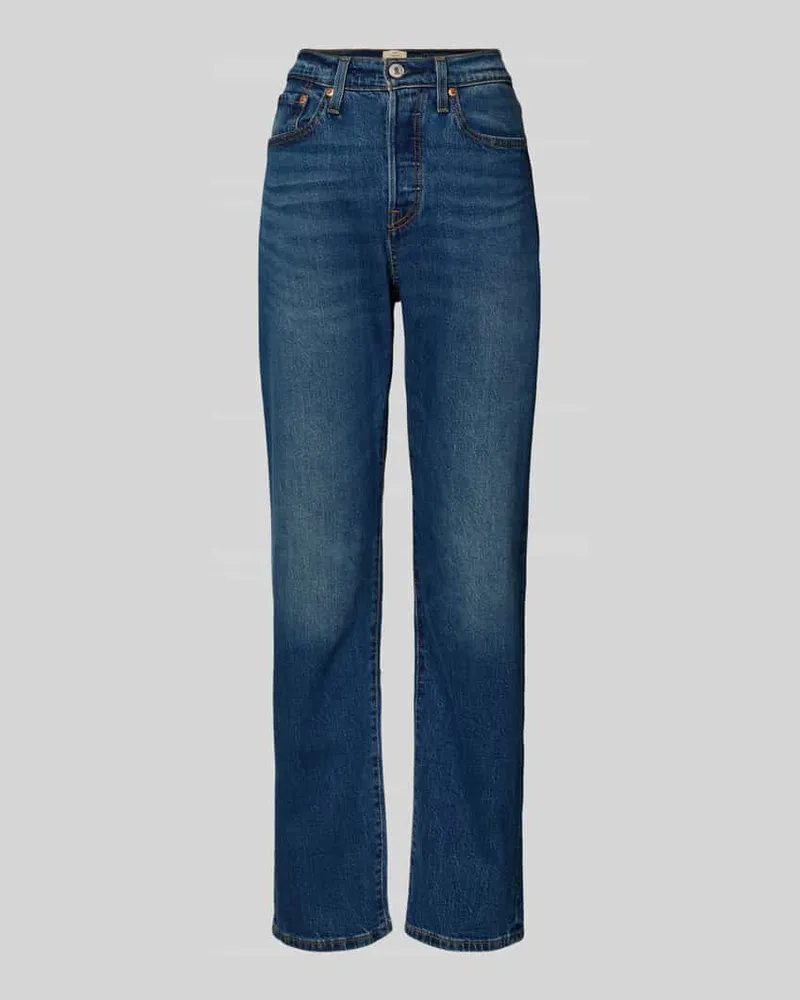 Levi's Straight Fit Jeans aus Baumwoll-Mix Modell '501 Blau