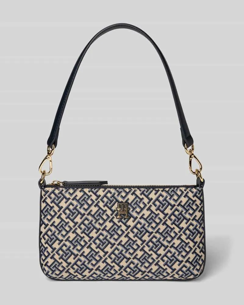 Tommy Hilfiger Schultertasche mit Jacquard-Muster Blau