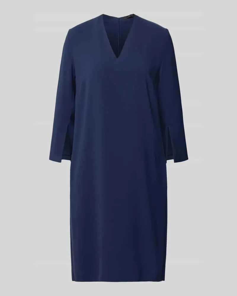 windsor. Relaxed Fit Kleid mit V-Ausschnitt Bleu