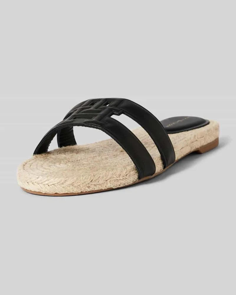 Tommy Hilfiger Slides in Flecht-Optik Black