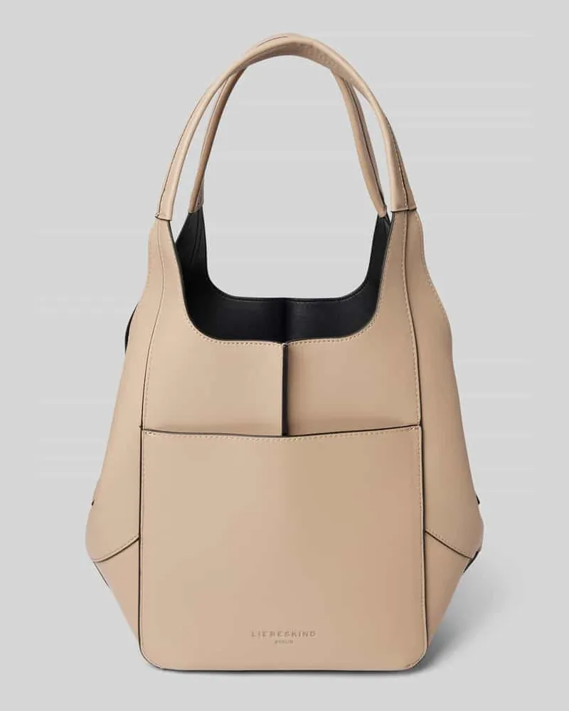 Liebeskind Handtasche mit Label-Print Modell 'LILLY Hellgrau