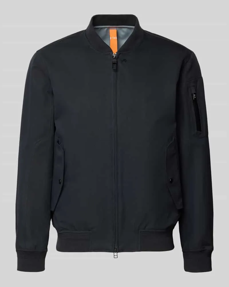 G-Lab Jacke mit Stehkragen und Zweiwege-Reißverschluss Modell 'FLAP Marine
