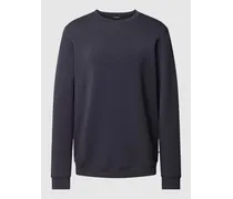 Sweatshirt mit geripptem Rundhalsausschnitt Modell 'harry