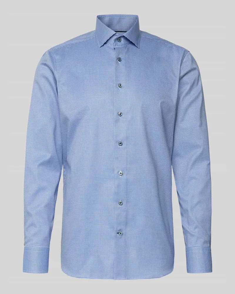 Olymp Slim Fit Businesshemd mit Kentkragen Modell 'Savio Bleu
