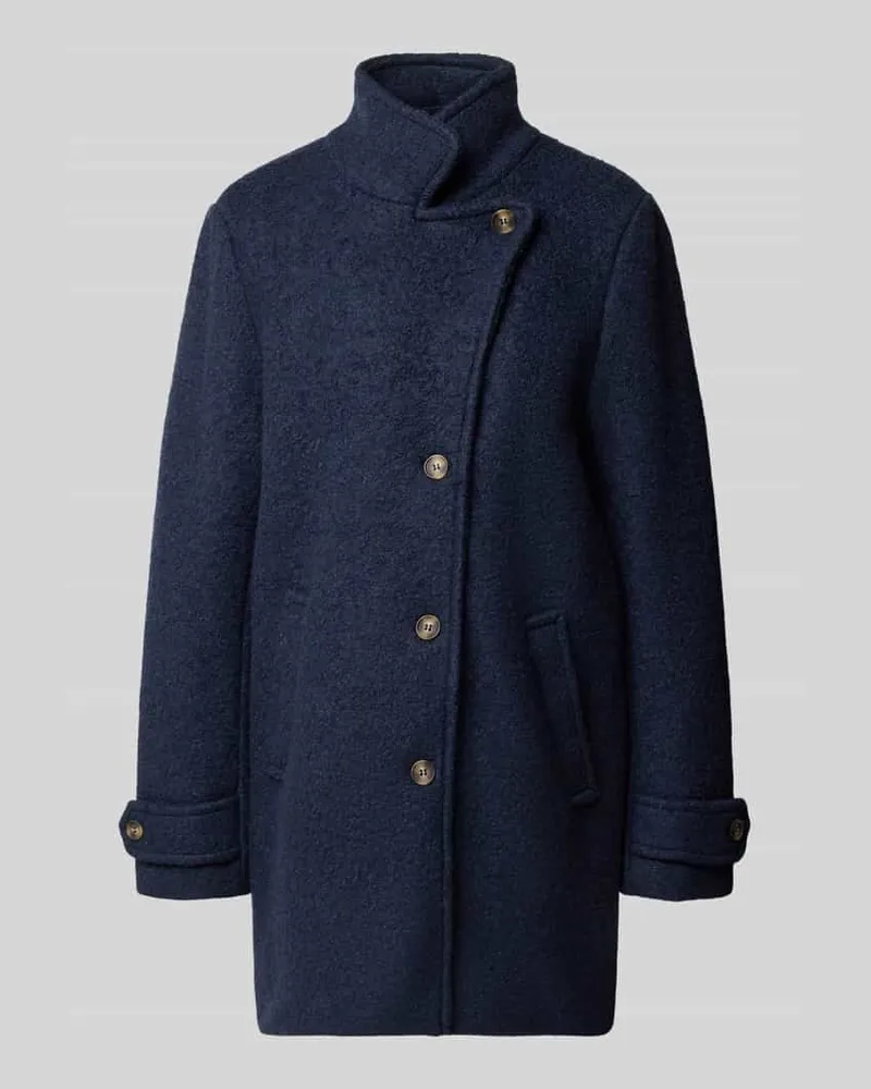 ICHI Jacke aus Lanawolle mit Stehkragen Modell 'STIPA Marine