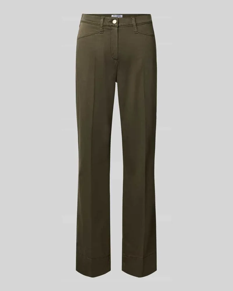 Brax Super Slim Fit Schmale Hose aus Lyocell-Baumwoll-Mix Modell 'LORELLA Khaki