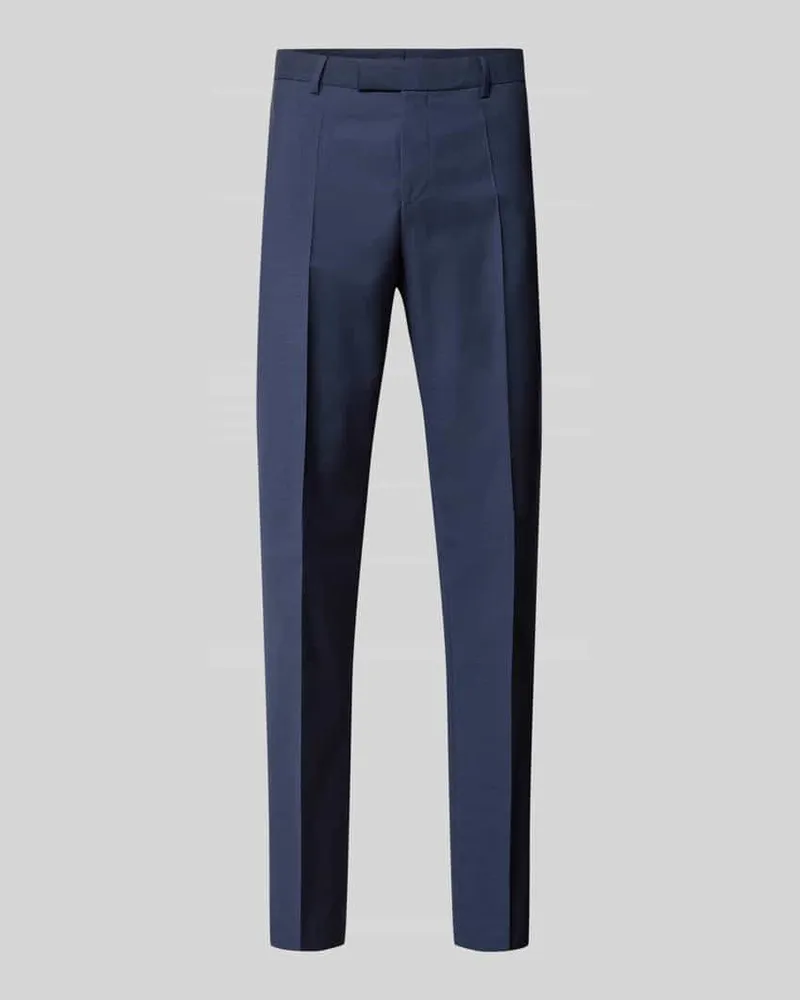HUGO BOSS Slim Fit Anzughose aus reiner Schurwolle Modell 'H-Genius-263 Marine