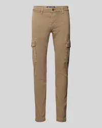 MAC Jeans Tapered Fit Cargohose mit Gürtelschlaufen Modell 'Driver Beige