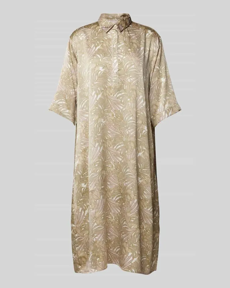 hemisphere Midikleid aus Seiden-Mix Schilf