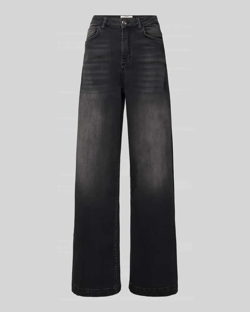 Goldgarn Bootcut Jeans im Modell 'LUISENPARK Black
