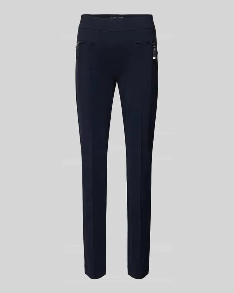 RAFFAELLO ROSSI  Slim Fit Stoffhose mit Reißverschlusstaschen Modell 'Otti Marine