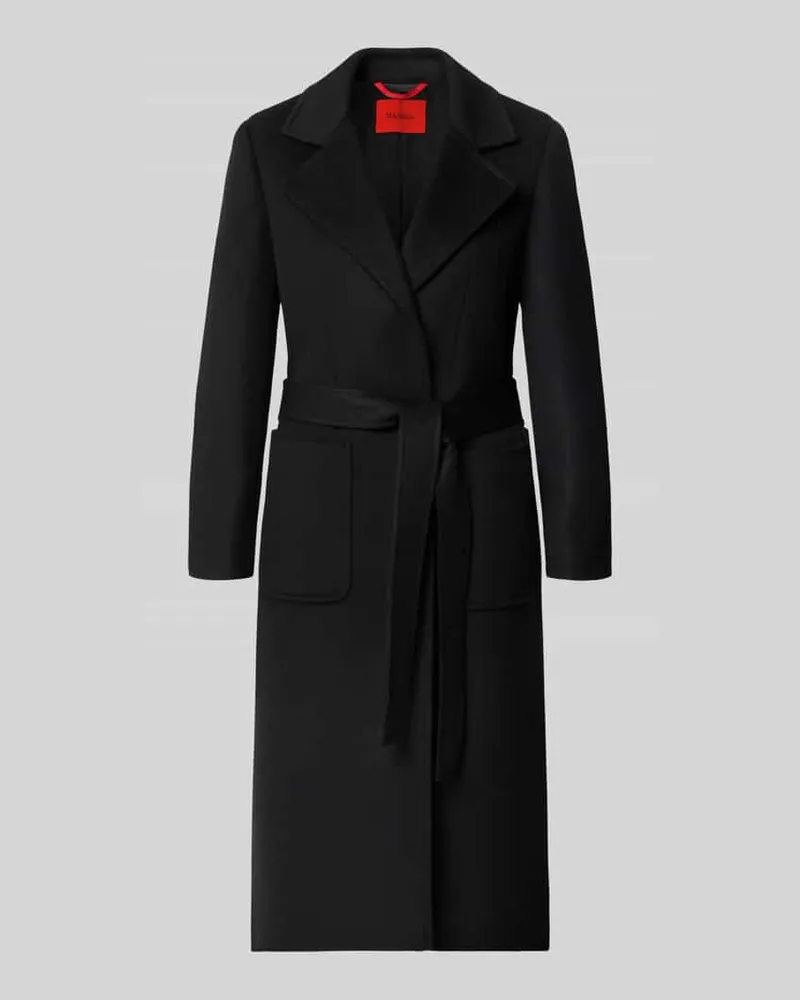 MAX&Co. Regular Fit Mantel aus reiner Baumwolle Modell 'RUNAWAY Black