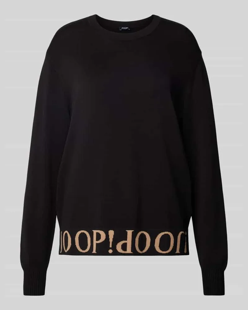 JOOP! Strickpullover mit Rundhalsausschnitt Black