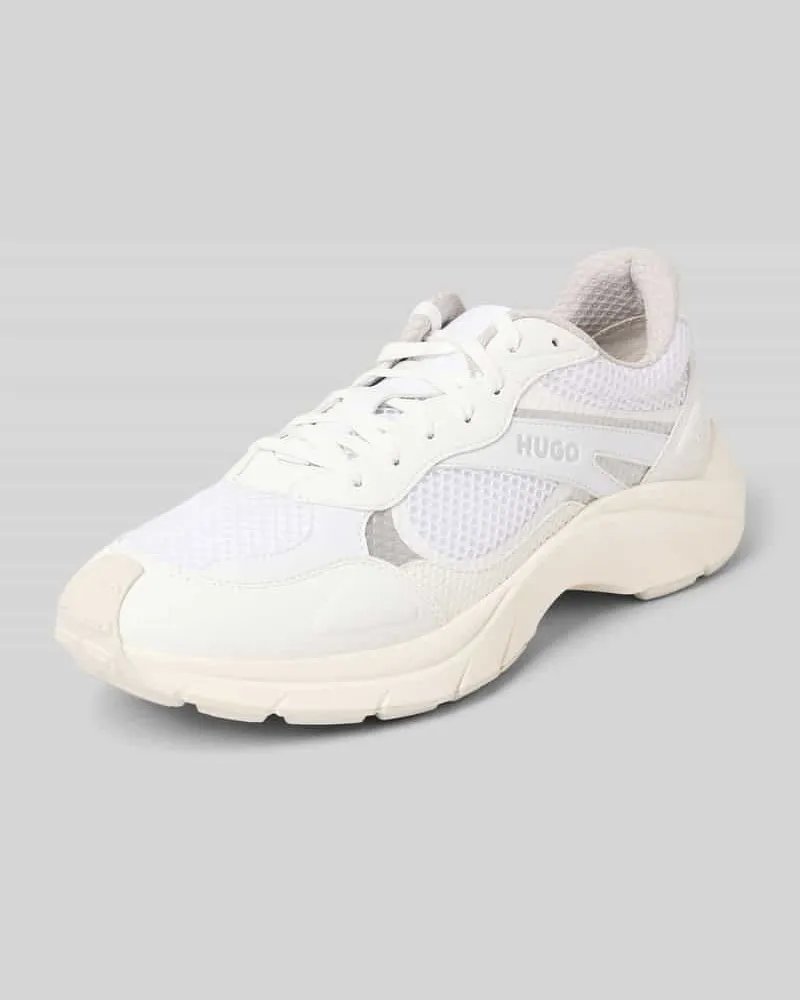 HUGO BOSS Sneaker mit Schnürung und Label-Detail Weiss