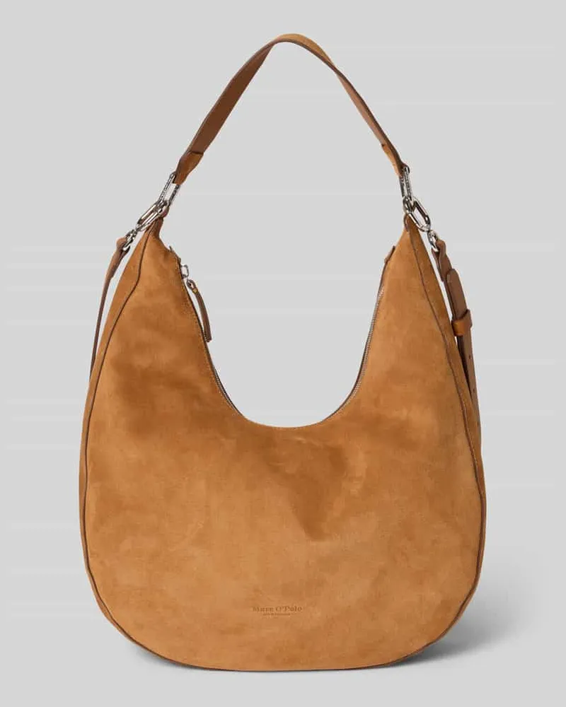 Marc O'Polo Schultertasche aus Rindsvelours Camel