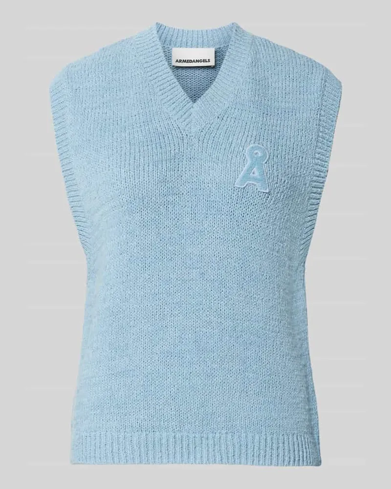 Armedangels Regular Fit Pullunder aus reiner Baumwolle Modell 'ICONIC A Hellblau