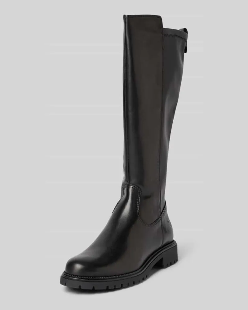 Tamaris Stiefel aus echtem Leder mit Reißverschluss Black