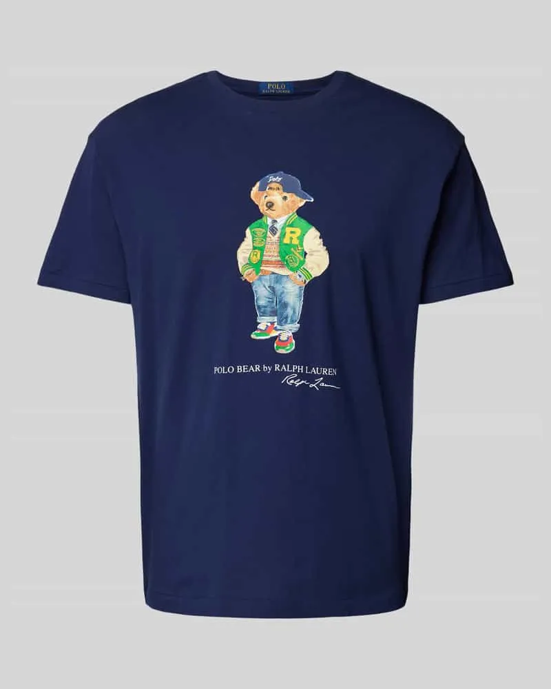 Ralph Lauren T-Shirt mit Logol-Print Marine