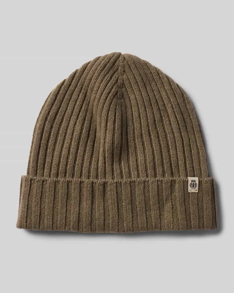 Roeckl Beanie mit Label-Detail Oliv
