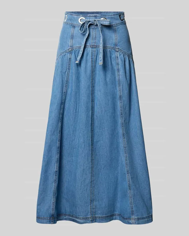 ba&sh Jeansrock mit Schnürung Modell 'LONIA Blau