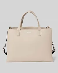 HUGO BOSS Handtasche mit Schulterriemen im Logo-Design Taupe