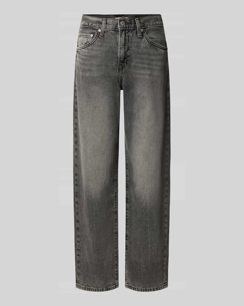 Levi's Tapered Fit Jeans aus reiner Baumwolle Modell 'EASY DAD Hellgrau