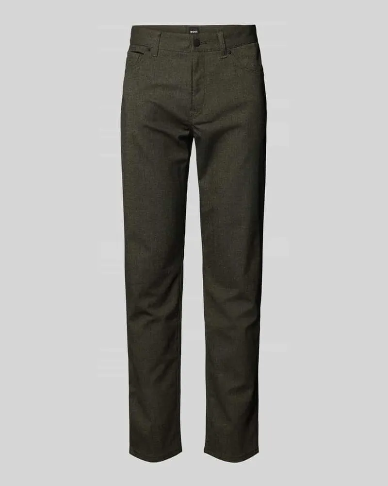 HUGO BOSS Hose im 5-Pocket-Design mit Viskose-Anteil Modell 'Maine Mittelbraun