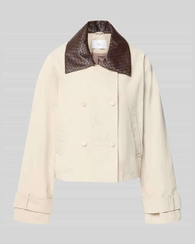 Y.A.S Regular Fit Hemdjacke mit Ärmelriegeln Modell 'AVANTI Beige