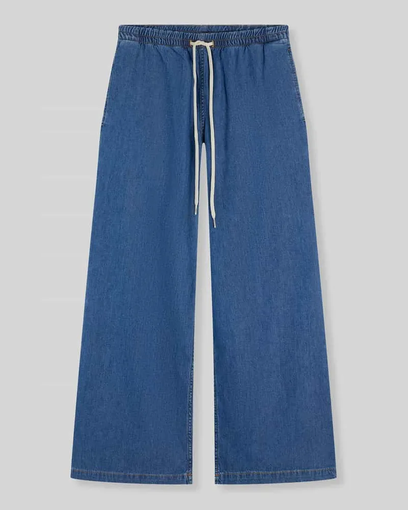 Tommy Hilfiger Loose Fit Jeans aus reiner Baumwolle mit Tunnelzug Bleu