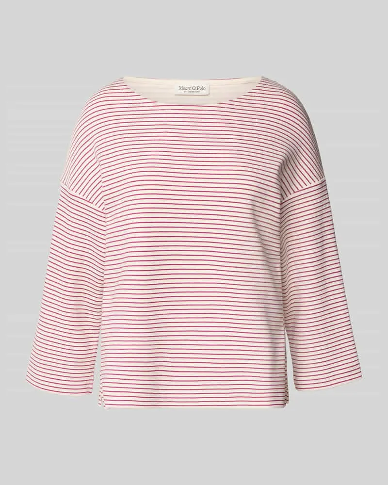 Marc O'Polo Relaxed Fit Sweatshirt mit Allover-Muster Lavender