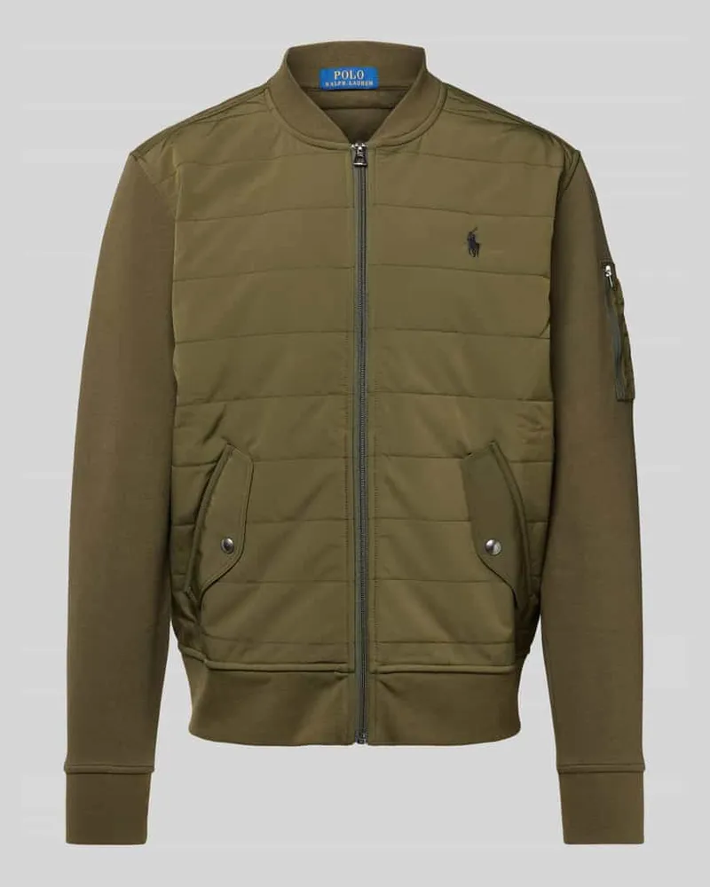 Ralph Lauren Sweatjacke mit Logo-Stitching Oliv