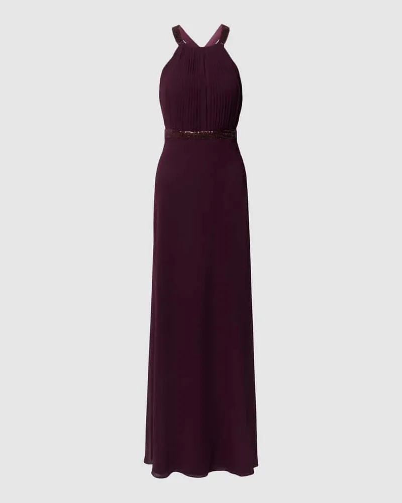 Vera Mont Damen Abendkleid mit Paillettenbesatz Bordeaux