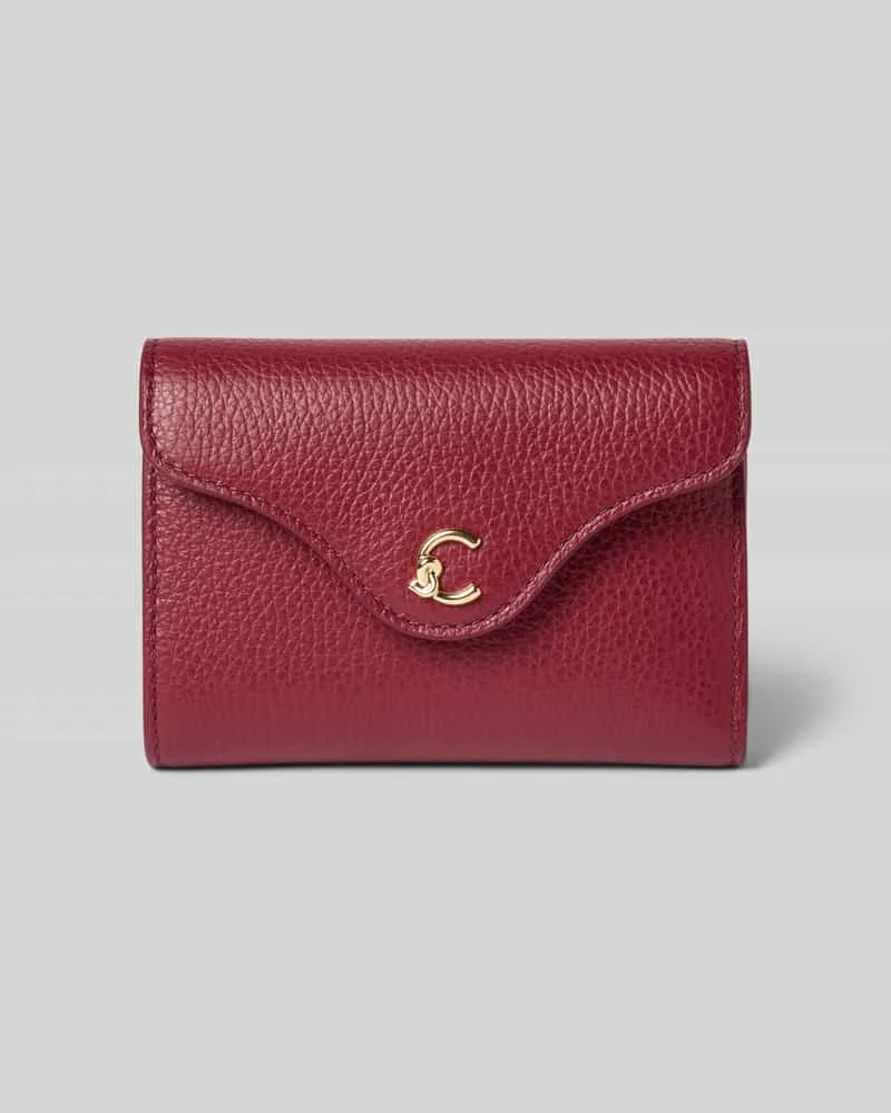 Coccinelle Portemonnaie mit Logo-Applikation Modell 'ME Bordeaux