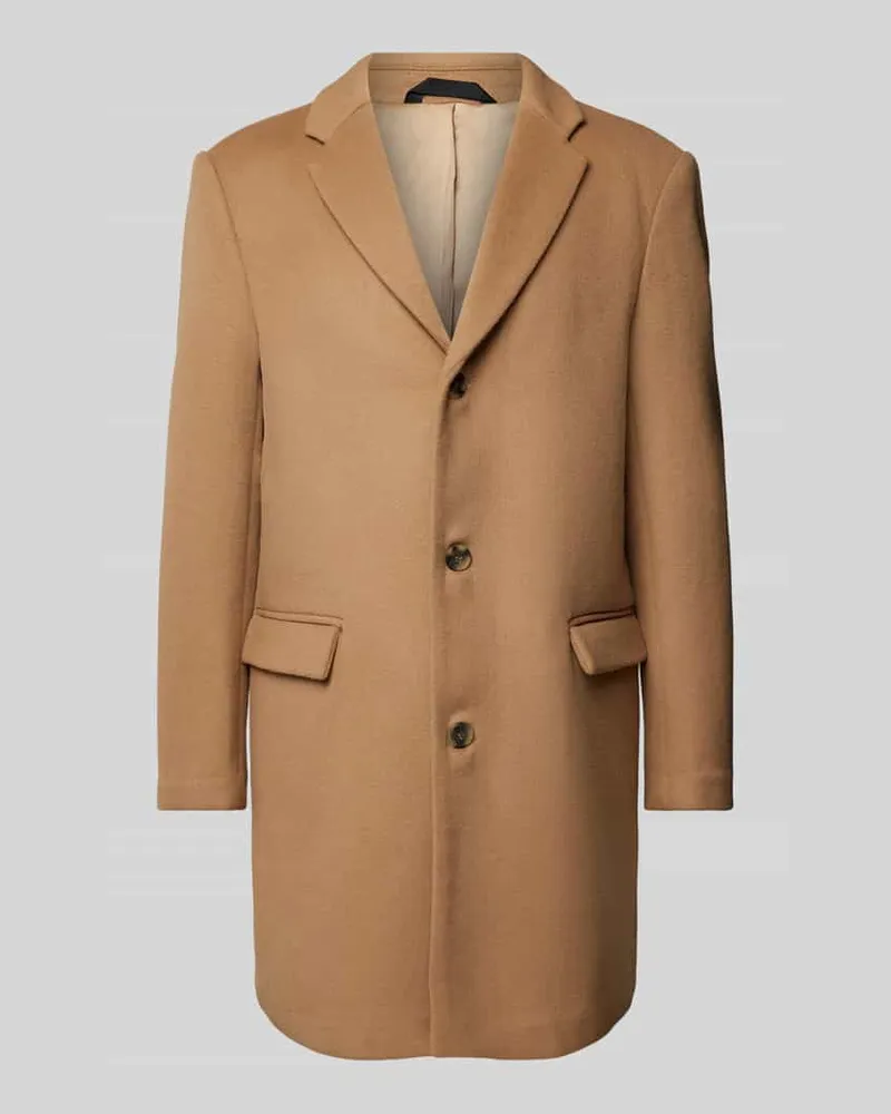 Calvin Klein Mantel mit Reverskragen Camel