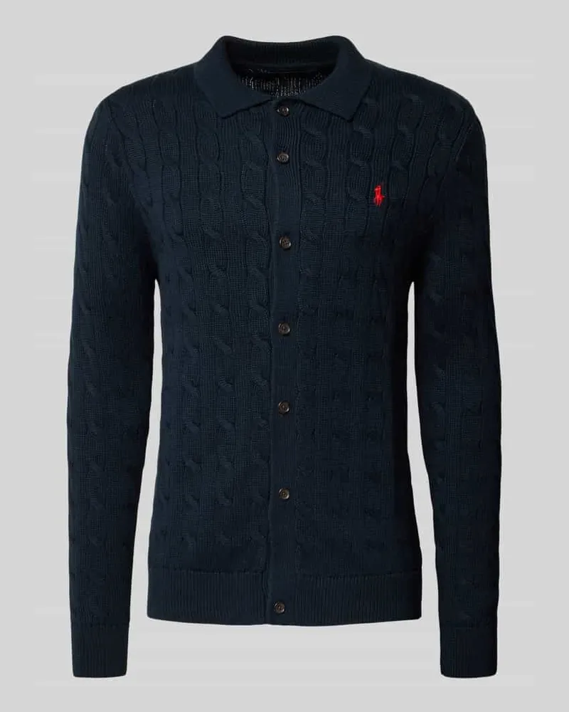 Ralph Lauren Strickjacke mit Knopfleiste Marine