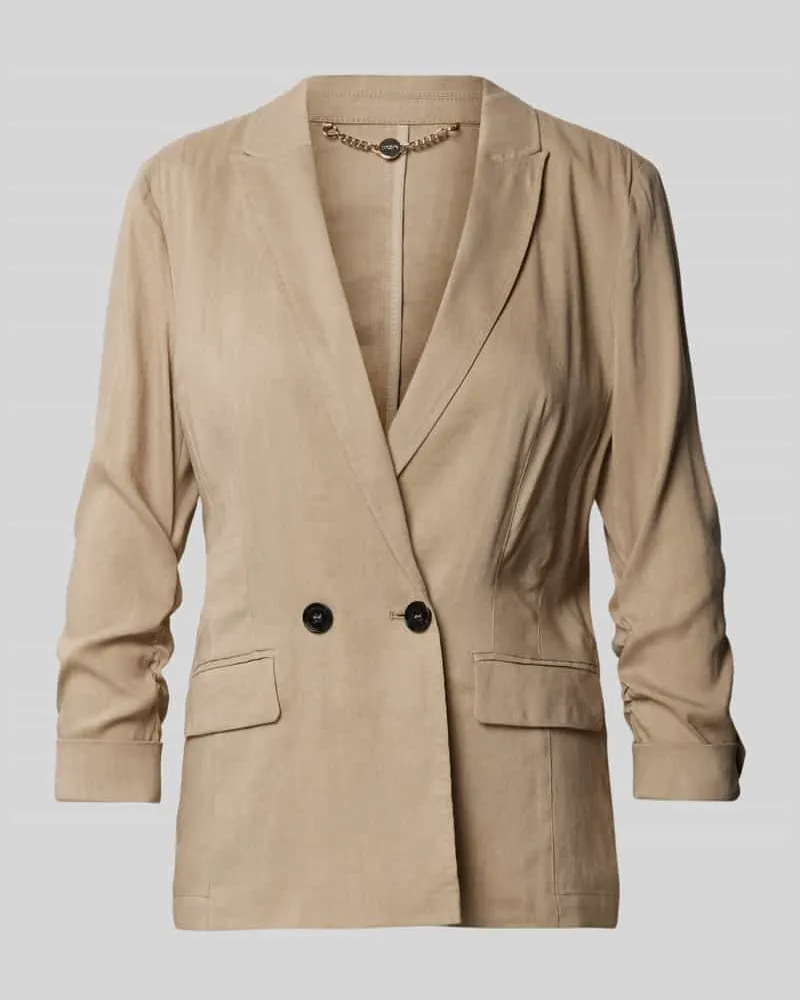 Marc Cain Leinenblazer mit Pattentaschen Sand