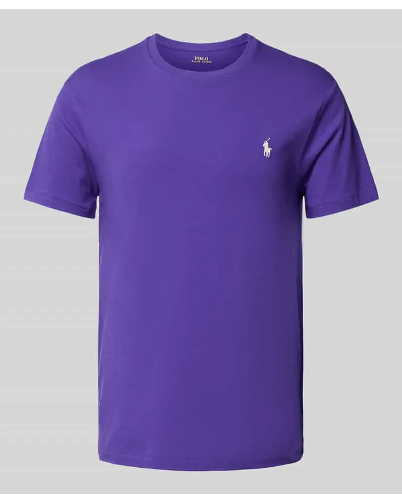 Ralph Lauren Custom Slim Fit T-Shirt mit Rundhalsausschnitt Lila