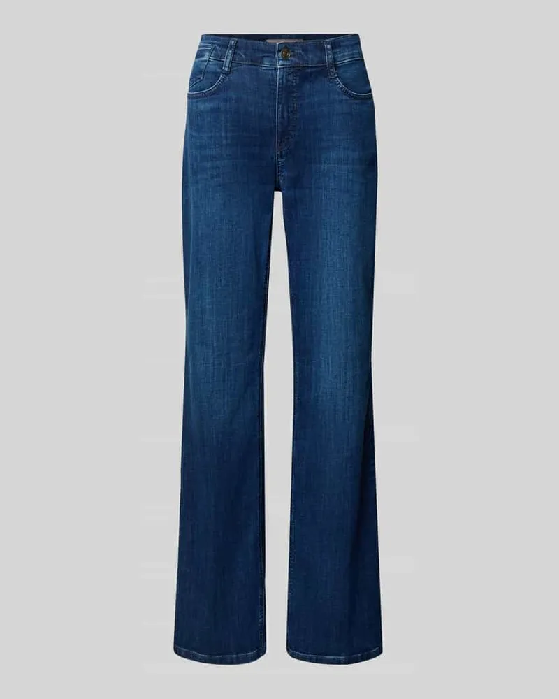 MAC Jeans Flared Jeans mit 5-Pocket-Design Modell 'Laura Dunkelblau