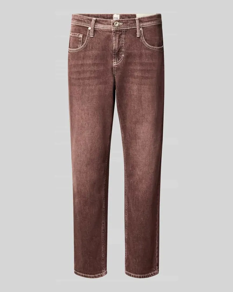 Brax Tapered Fit Jeans aus Baumwoll-Mix Modell 'MILEY Bordeaux