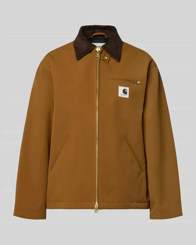 Carhartt WIP Jacke mit Stehkragen und Zweiwege-Reißverschluss Modell 'Clark Cognac