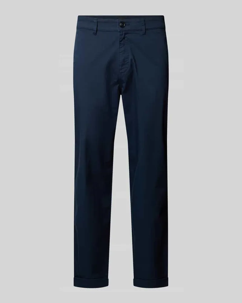 HUGO BOSS Straight Leg Chino aus Baumwoll-Mix Marine