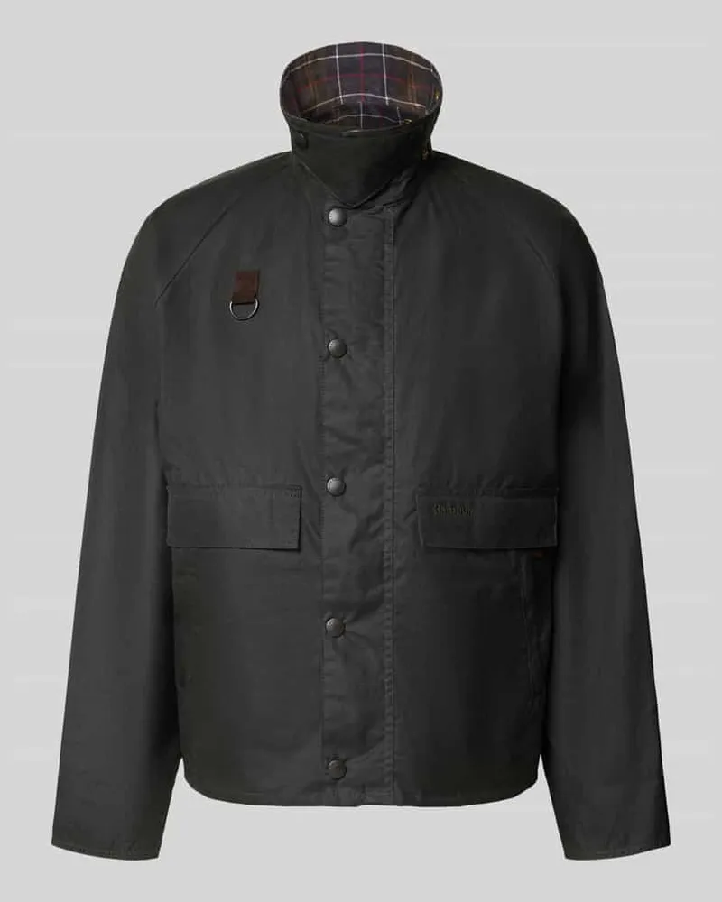 Barbour Regular Fit Funktionsjacke aus reiner Baumwolle Oliv