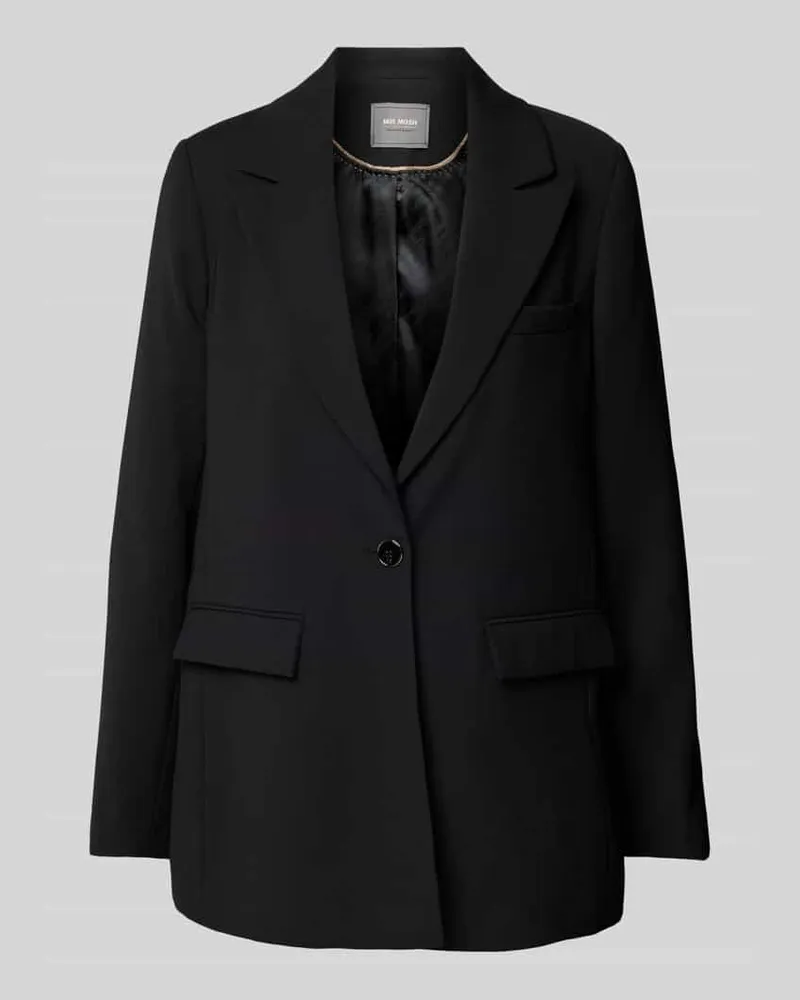 Mos Mosh Oversized Blazer mit Knopfverschluss Black