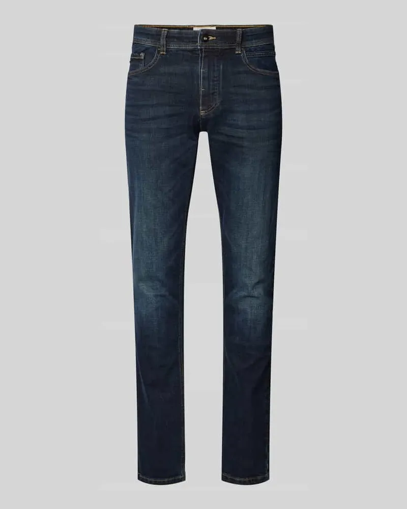 Camel Active Regular Fit Jeans im 5-Pocket-Design Jeansblau