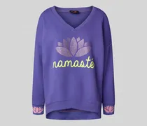 Relaxed Fit Sweatshirt mit V-Ausschnitt