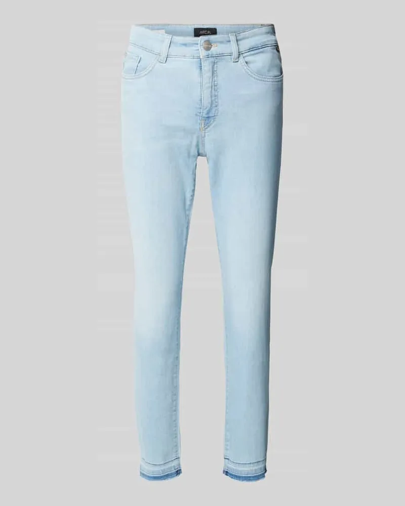 Marc Cain Slim Fit Jeans im 5-Pocket-Design Hellblau