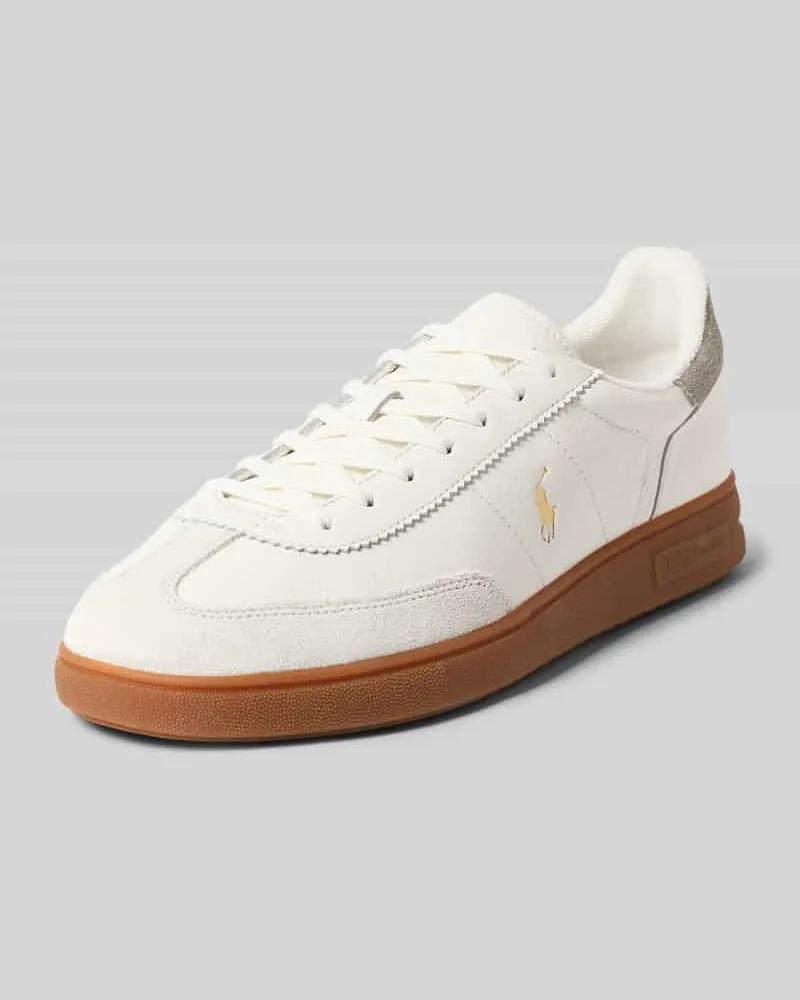 Ralph Lauren Sneaker aus echtem Rindsleder Weiss