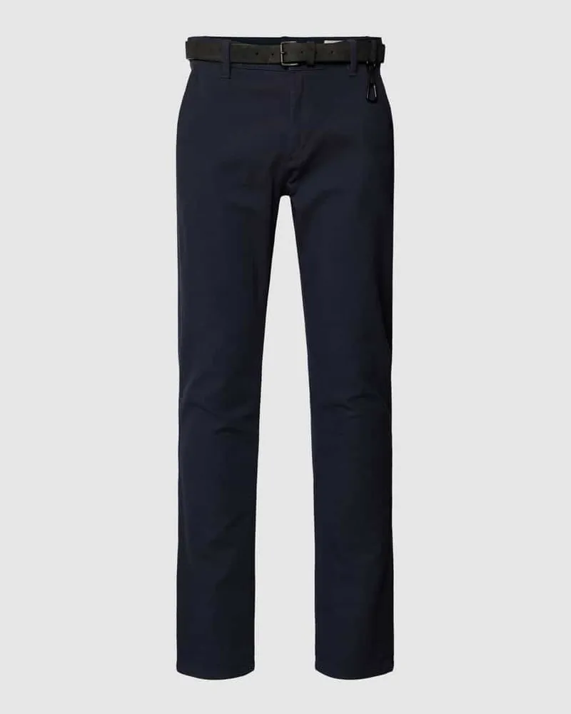 Tom Tailor Chino mit Gürtel Marine