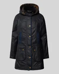 Barbour Jacke mit Kapuze und Pattentaschen Modell 'BOWER WAX Marine