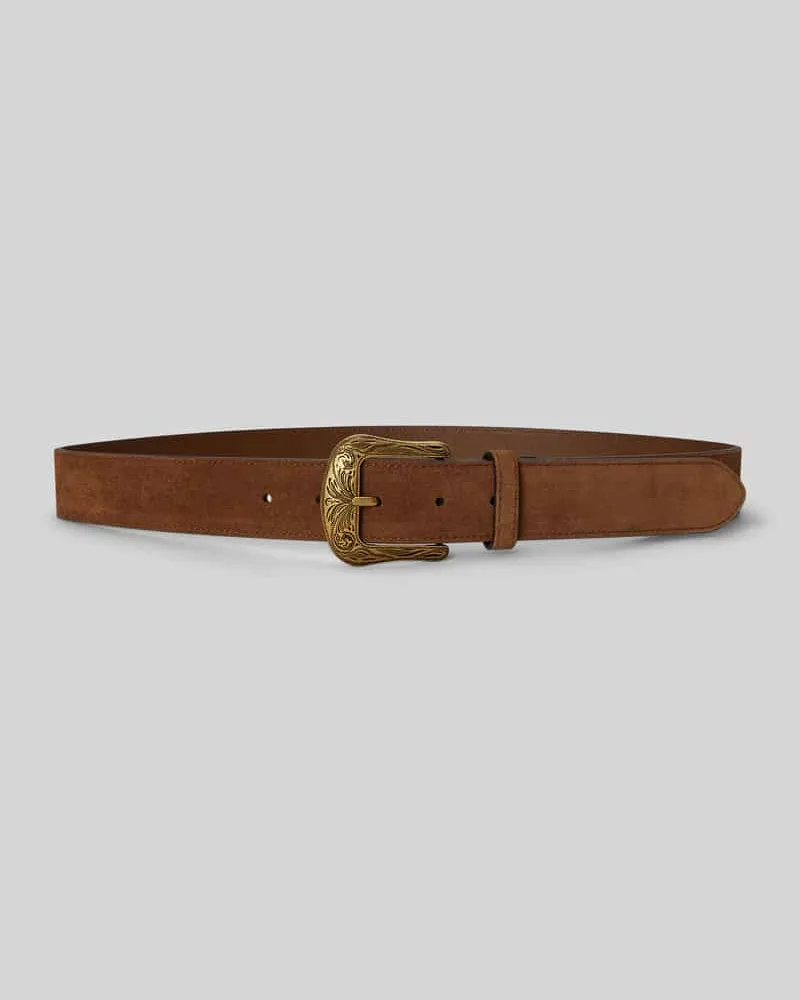 Ralph Lauren Gürtel aus echtem Rindsleder Modell 'TOOLD Cognac